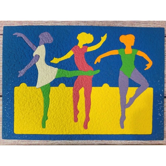 Vintage Lauri Crepe Foam Rubber Ballerinas Puzzle 2171 USA 1990 25 Pieces